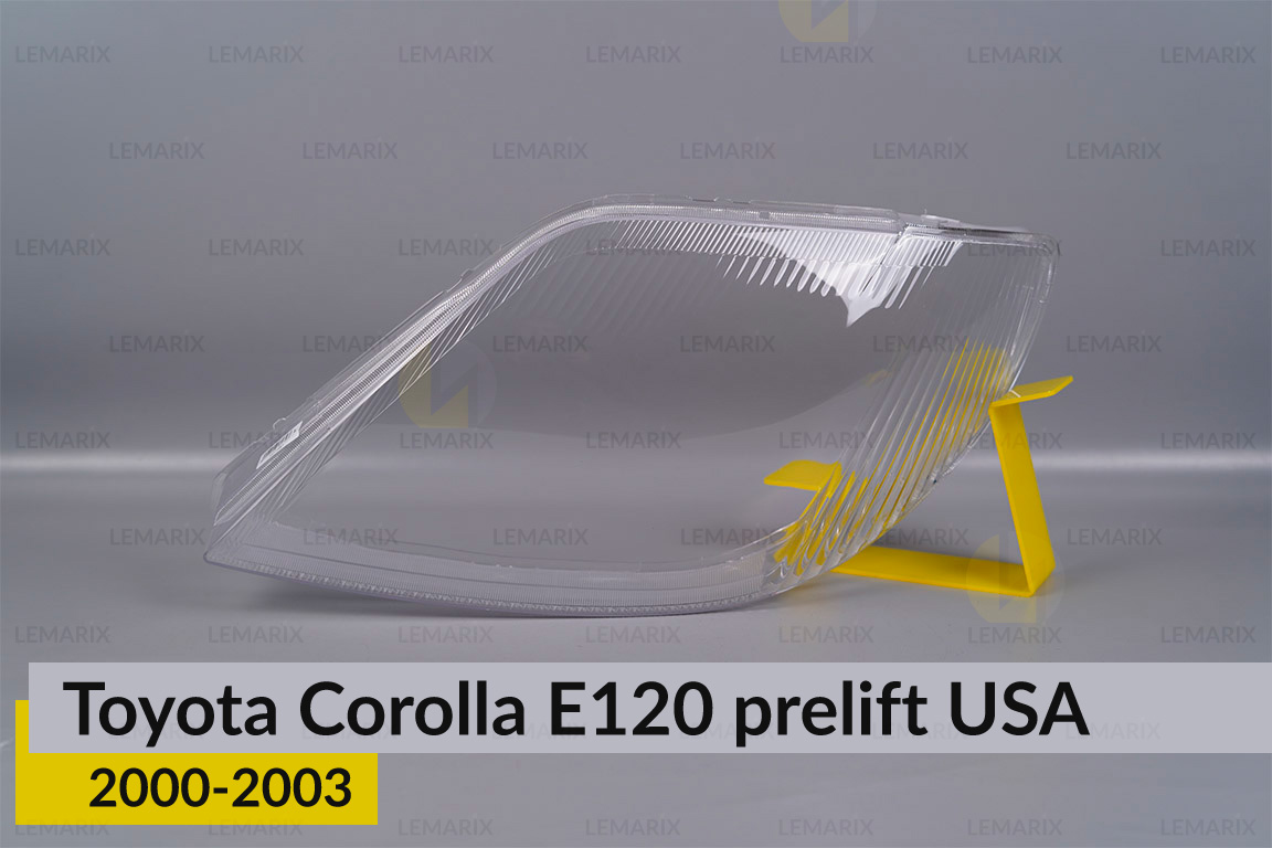 Скло фари Toyota Corolla E120 USA (2000-2003) дорест ліве