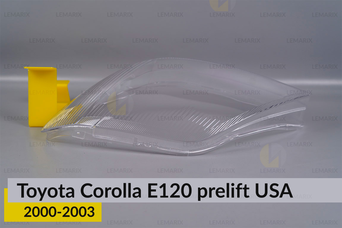 Скло фари Toyota Corolla E120 USA (2000-2003) дорест ліве