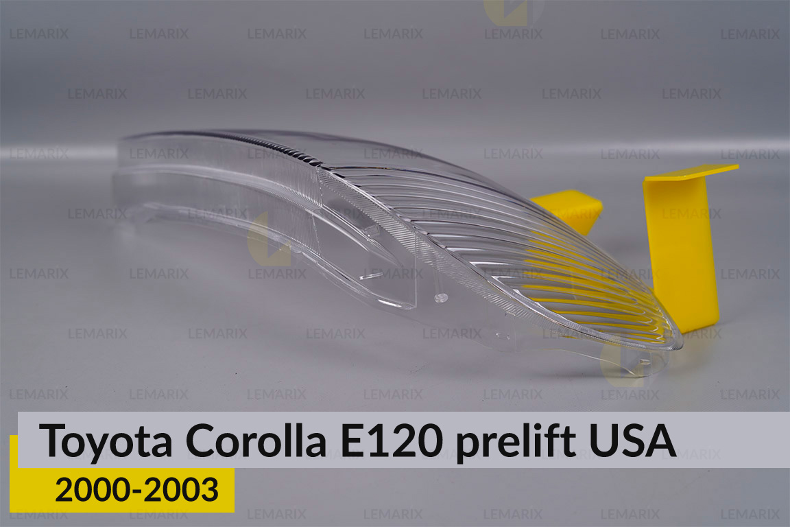 Скло фари Toyota Corolla E120 USA (2000-2003) дорест ліве