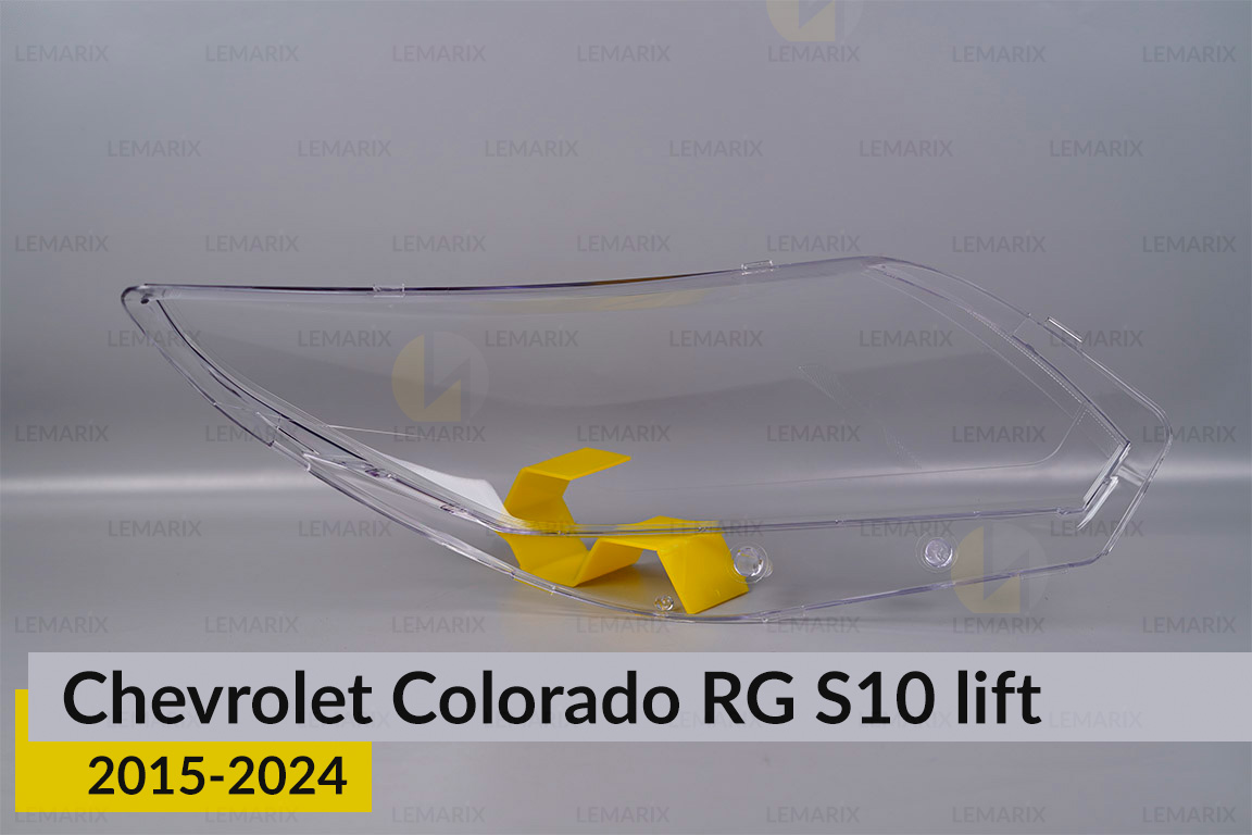 Скло фари Chevrolet Colorado RG S10 (2015-2024) рест ліве