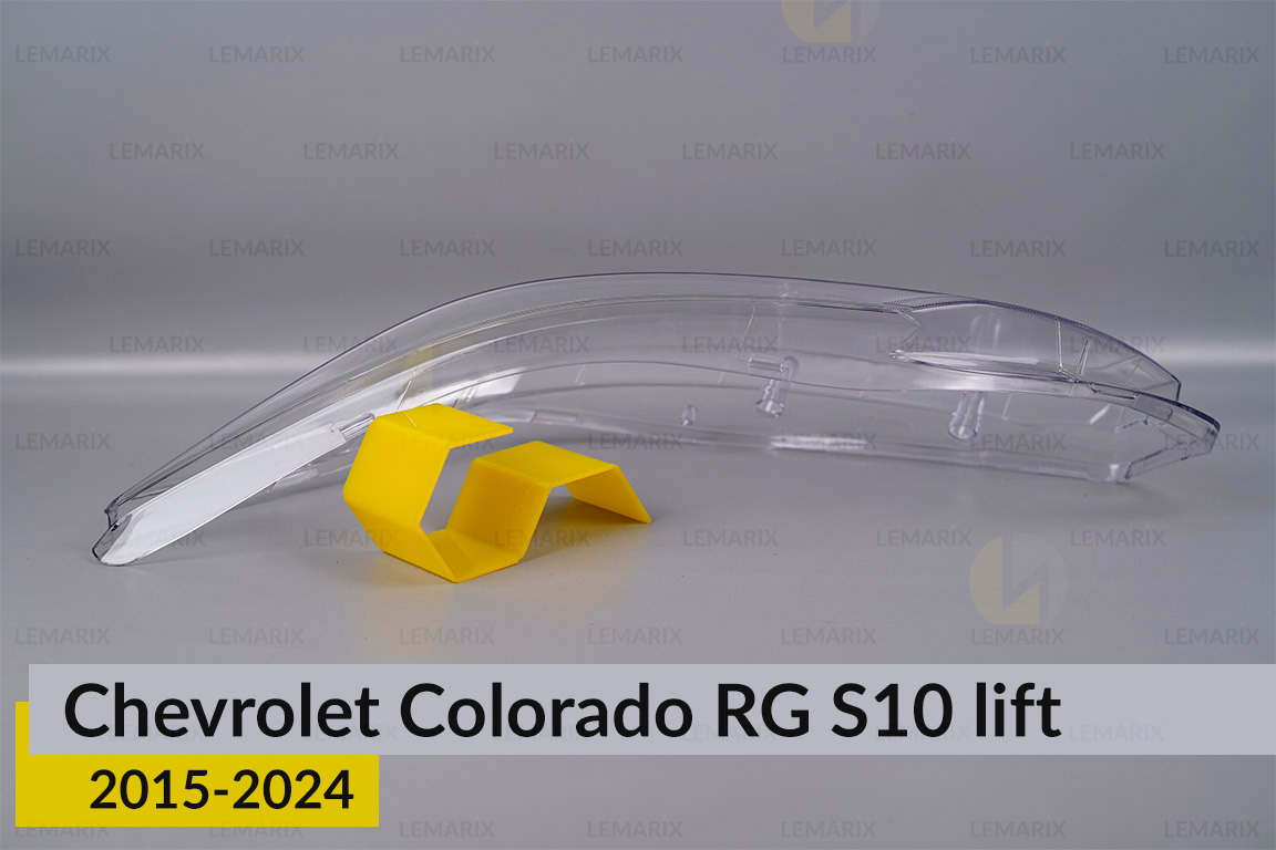 Скло фари Chevrolet Colorado RG S10 (2015-2024) рест ліве