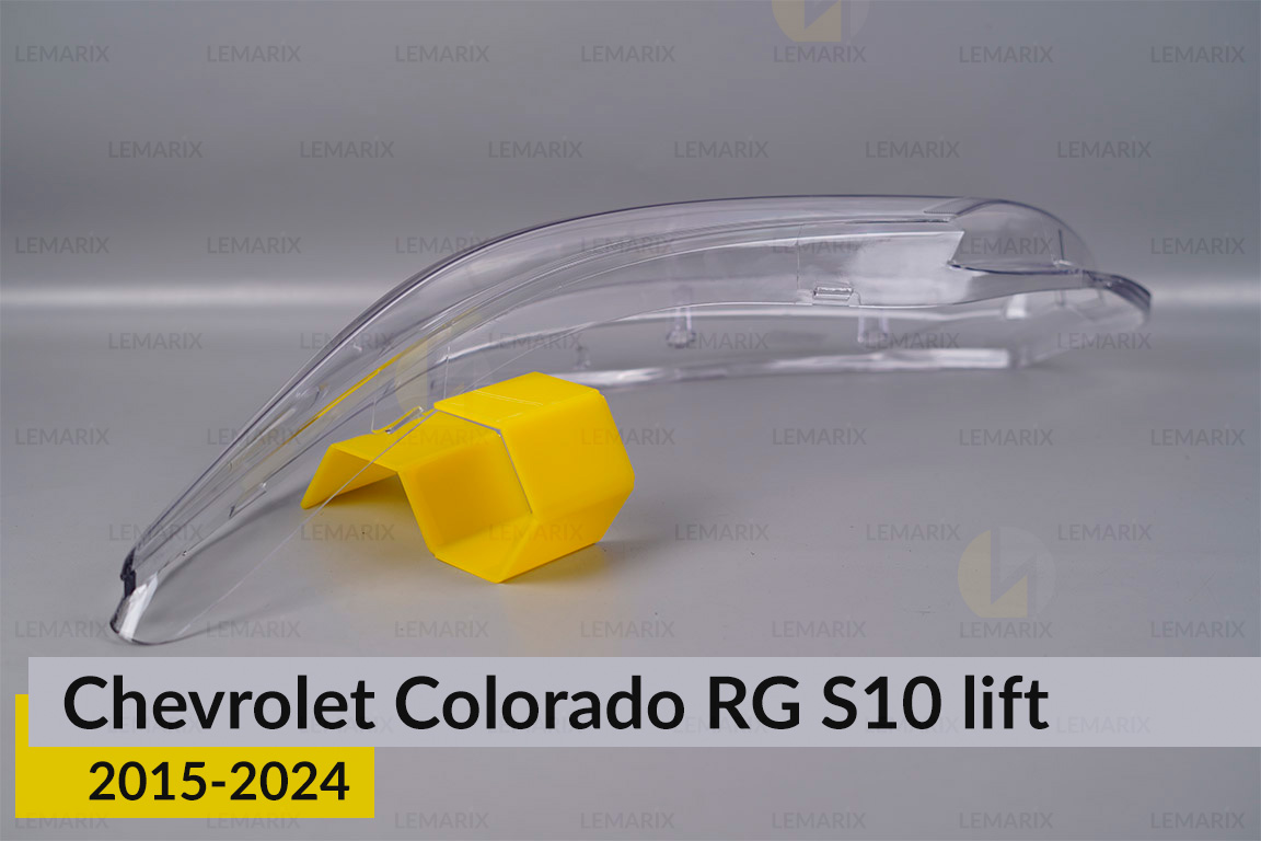 Скло фари Chevrolet Colorado RG S10 (2015-2024) рест ліве