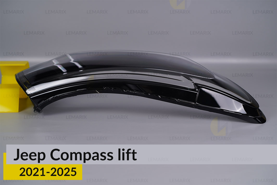Скло фари Jeep Compass (2021-2025) рест праве