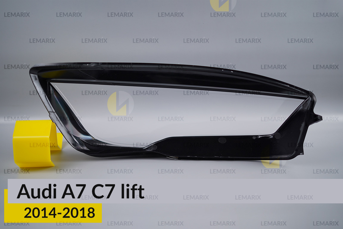 Скло фари Audi A7 C7 (2014-2018) рест ліве