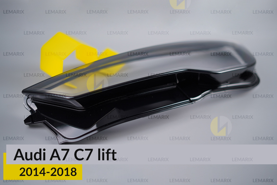 Скло фари Audi A7 C7 (2014-2018) рест ліве