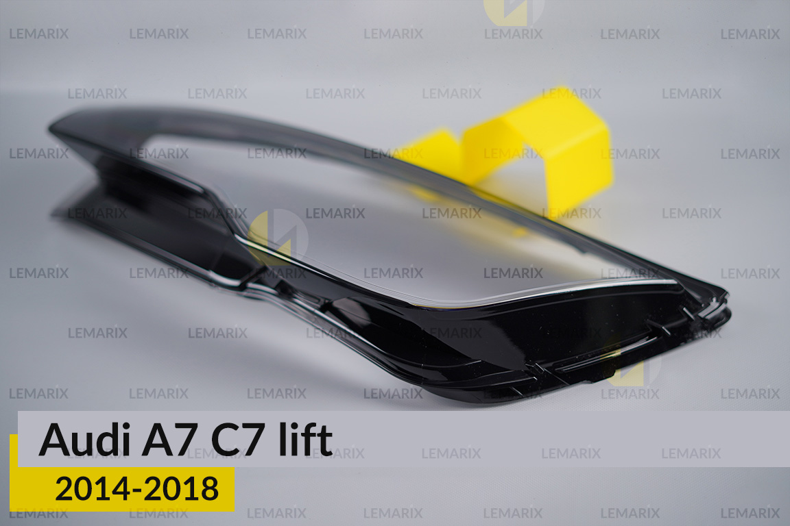 Скло фари Audi A7 C7 (2014-2018) рест ліве
