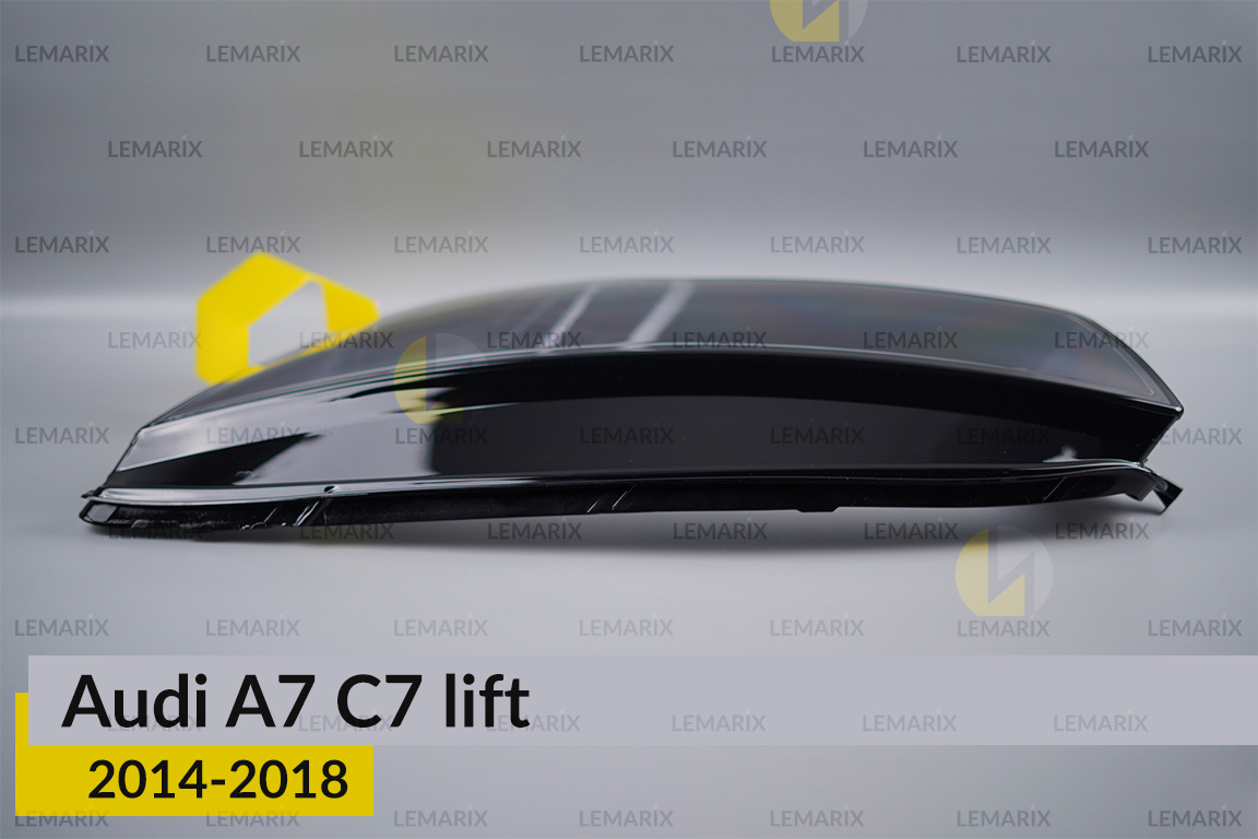 Скло фари Audi A7 C7 (2014-2018) рест ліве