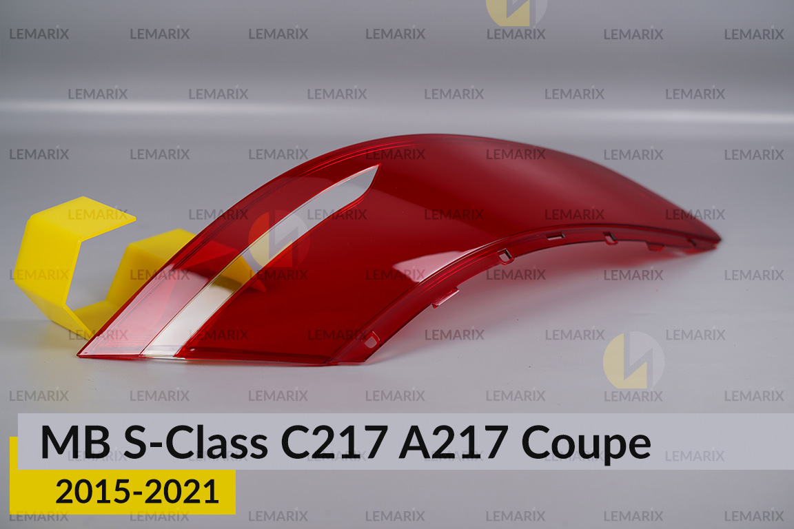Скло заднього ліхтаря зовнішнє в крилі Mercedes-Benz S-Class C217 A217 Coupe (2015-2021) ліве