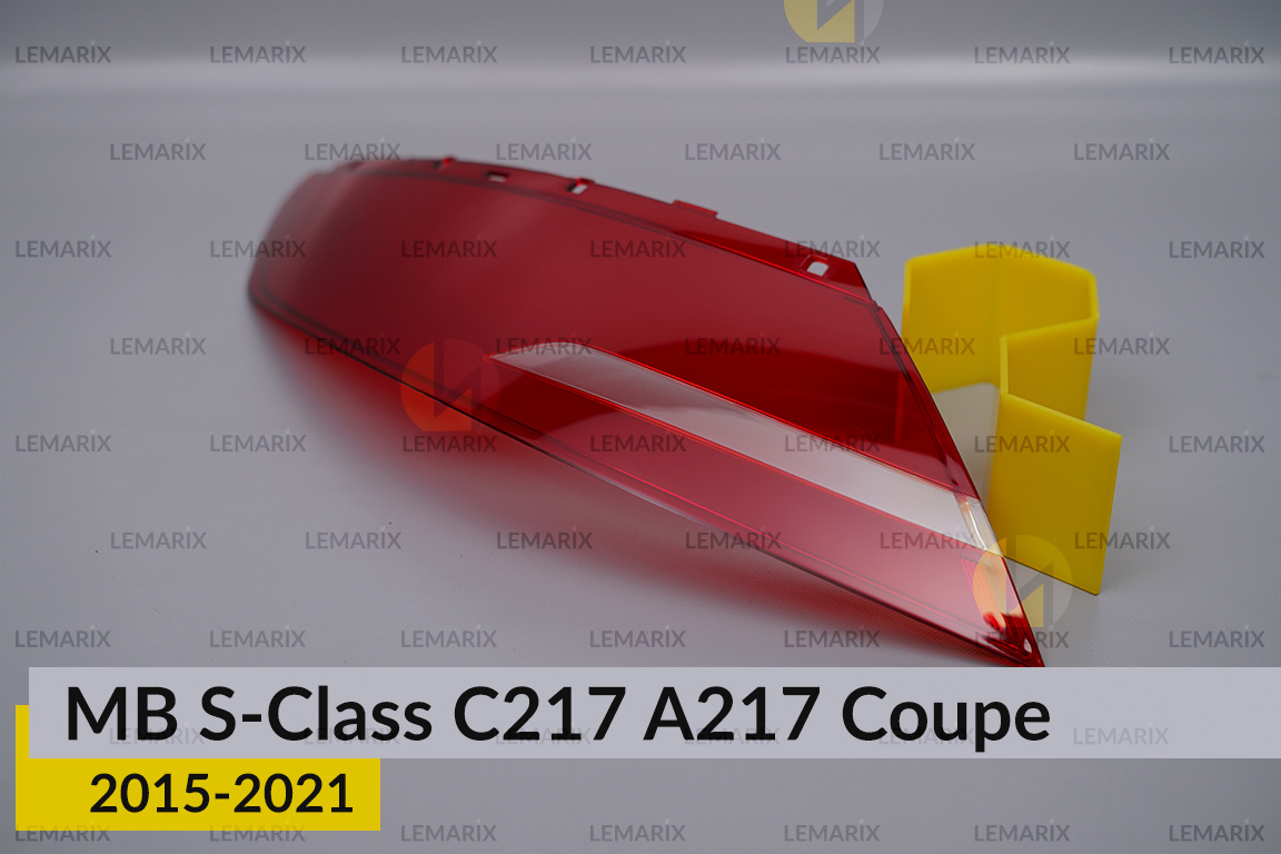 Скло заднього ліхтаря зовнішнє в крилі Mercedes-Benz S-Class C217 A217 Coupe (2015-2021) ліве