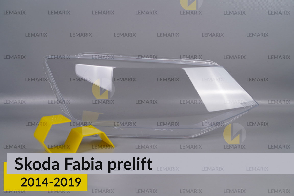 Скло фари Skoda Fabia (2014-2019) дорест праве