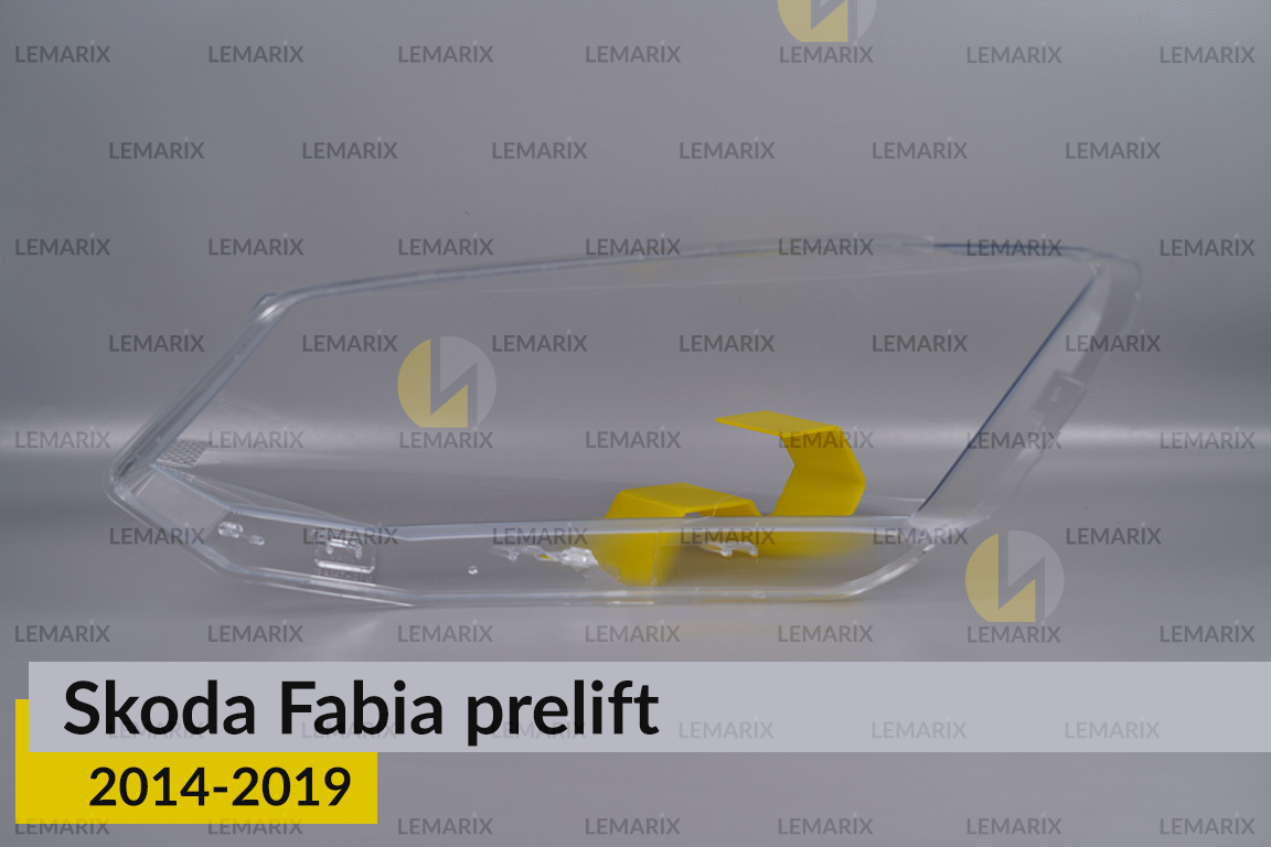 Скло фари Skoda Fabia (2014-2019) дорест праве