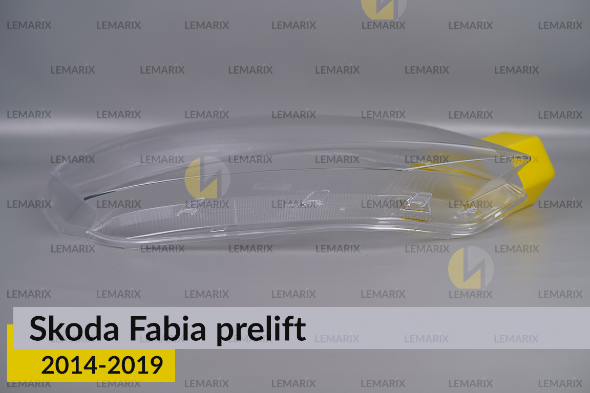 Скло фари Skoda Fabia (2014-2019) дорест праве