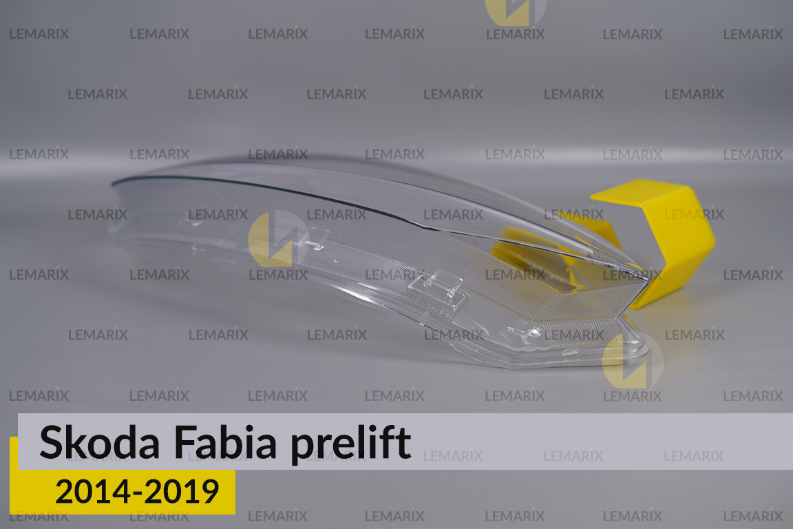 Скло фари Skoda Fabia (2014-2019) дорест праве