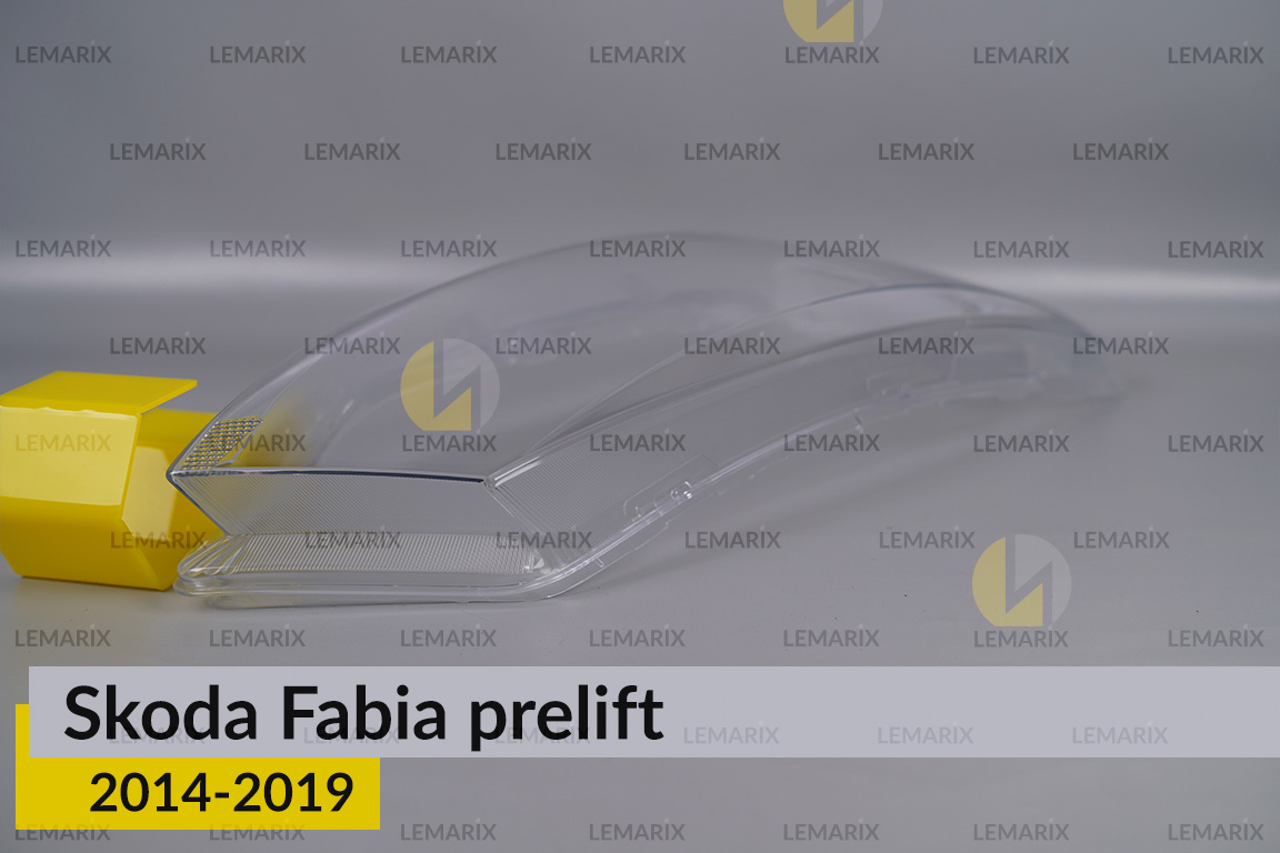 Скло фари Skoda Fabia (2014-2019) дорест праве