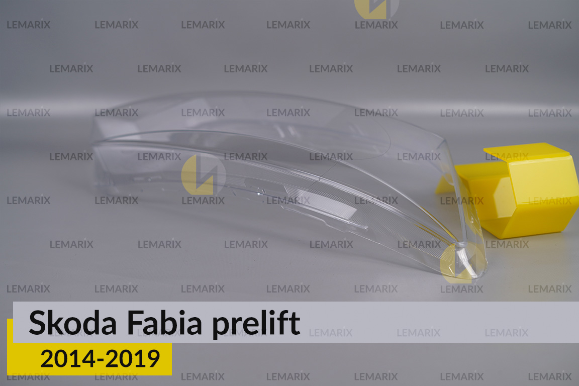 Скло фари Skoda Fabia (2014-2019) дорест праве