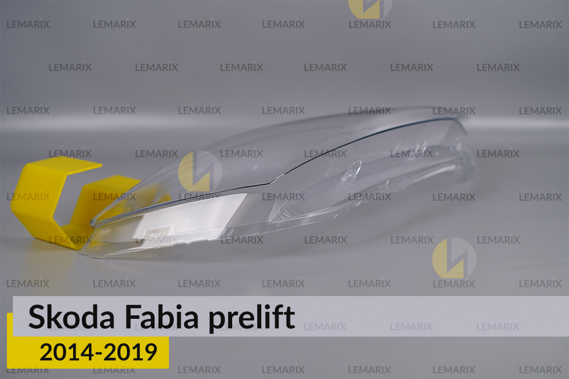 Скло фари Skoda Fabia (2014-2019) дорест праве