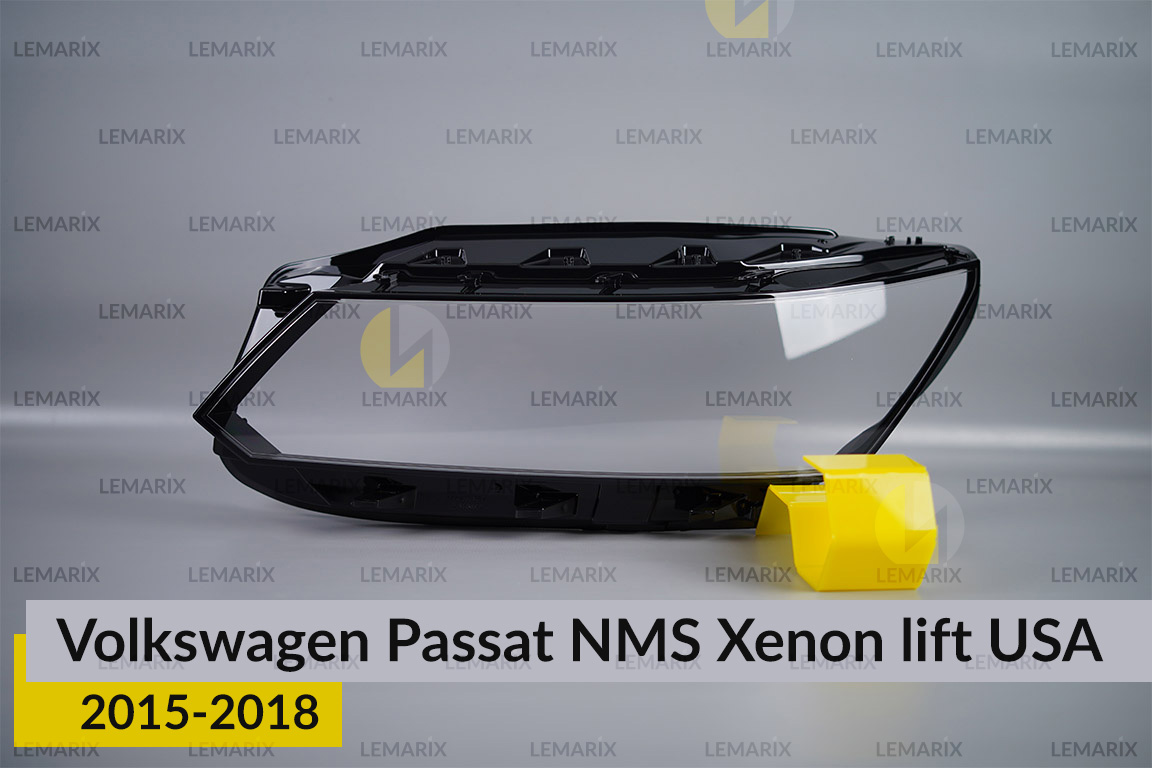 Скло фари VW Volkswagen Passat NMS Xenon USA (2015-2018) рест ліве