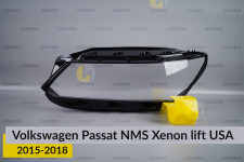 Скло фари VW Volkswagen Passat NMS Xenon USA (2015-2018) рест ліве