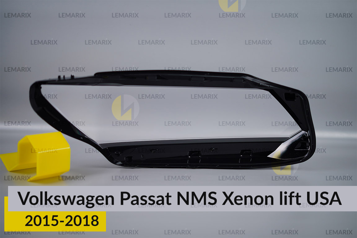 Скло фари VW Volkswagen Passat NMS Xenon USA (2015-2018) рест ліве