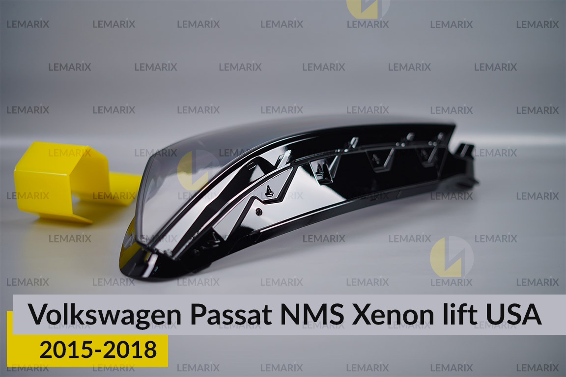 Скло фари VW Volkswagen Passat NMS Xenon USA (2015-2018) рест ліве
