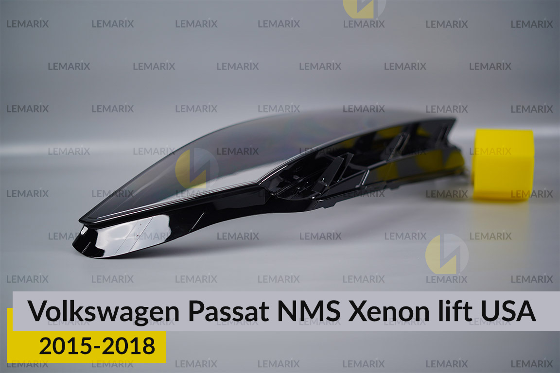 Скло фари VW Volkswagen Passat NMS Xenon USA (2015-2018) рест ліве