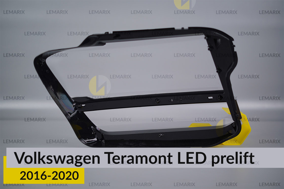 Скло фари VW Volkswagen Teramont LED (2016-2020) дорест ліве