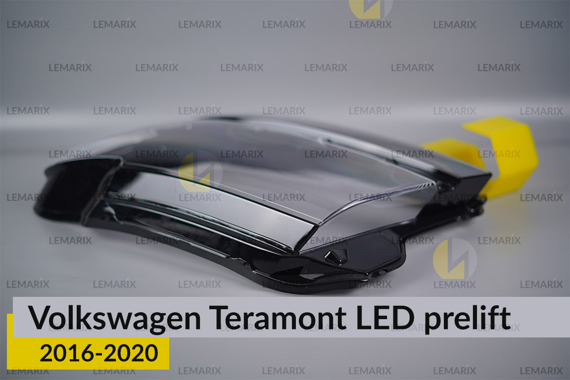 Скло фари VW Volkswagen Teramont LED (2016-2020) дорест ліве