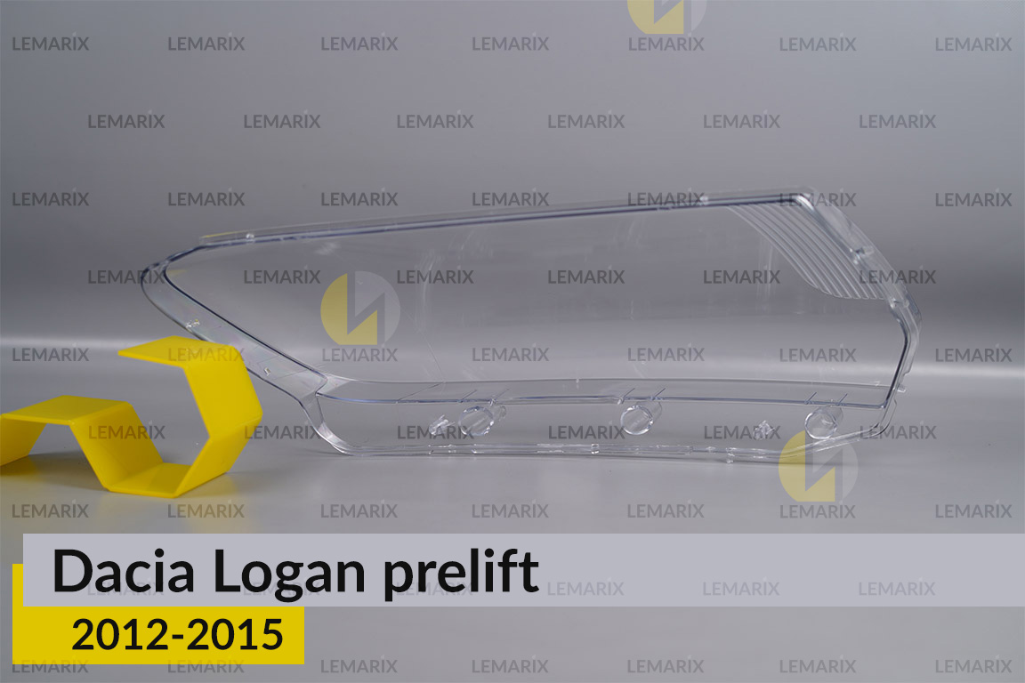 Скло фари Dacia Logan (2012-2015) дорест ліве