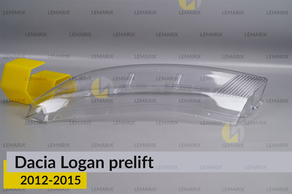 Скло фари Dacia Logan (2012-2015) дорест ліве