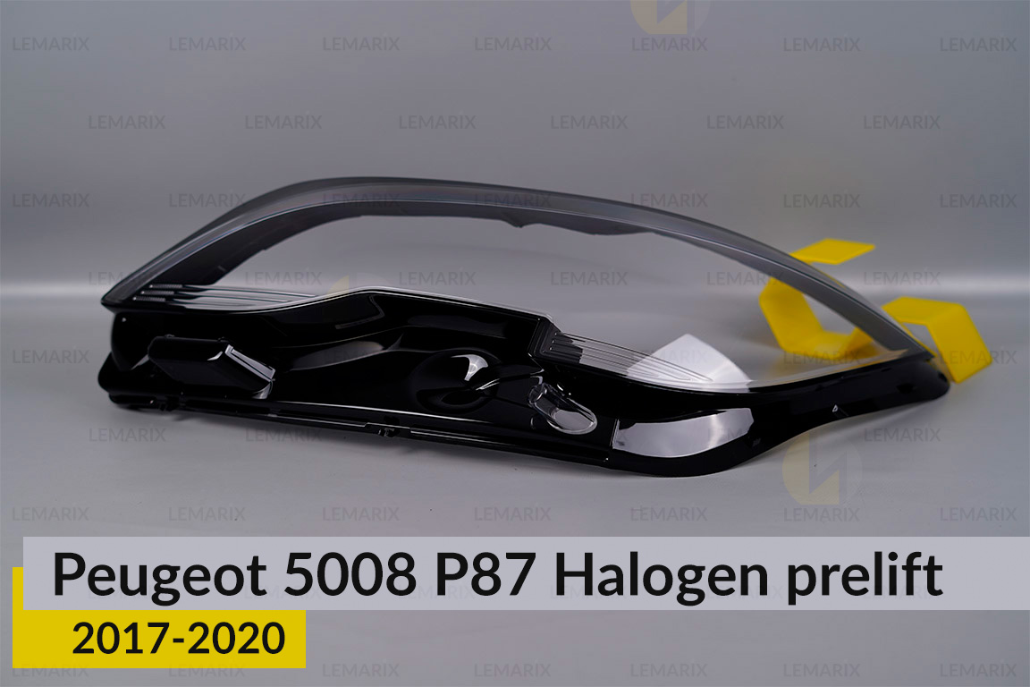Скло фари Peugeot 5008 P87 Halogen (2017-2020) дорест ліве