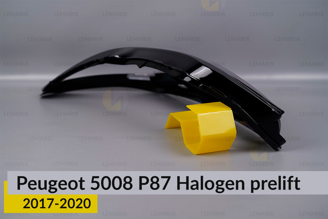 Скло фари Peugeot 5008 P87 Halogen (2017-2020) дорест ліве