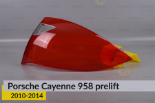 Скло заднього ліхтаря зовнішнє в крилі Porsche Cayenne 958 (2010-2014) дорест праве