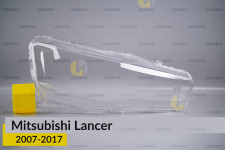 Скло фари Mitsubishi Lancer (2007-2017) праве