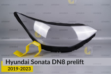 Стекло фары Hyundai Sonata DN8 (2019-2023) дорест правое