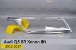 Хромована декоративна маска Audi Q5 8R Xenon (2012-2017) рест права