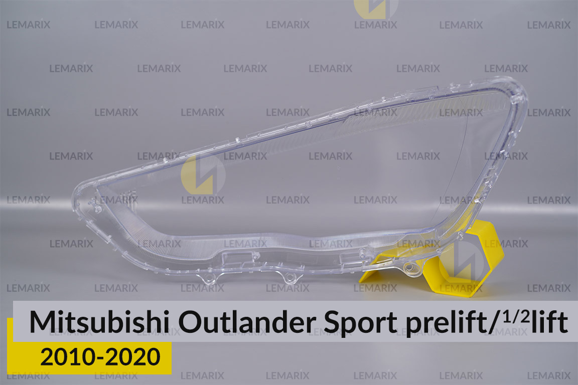 Скло фари Mitsubishi Outlander Sport (2010-2020) дорест/1/2 рест праве