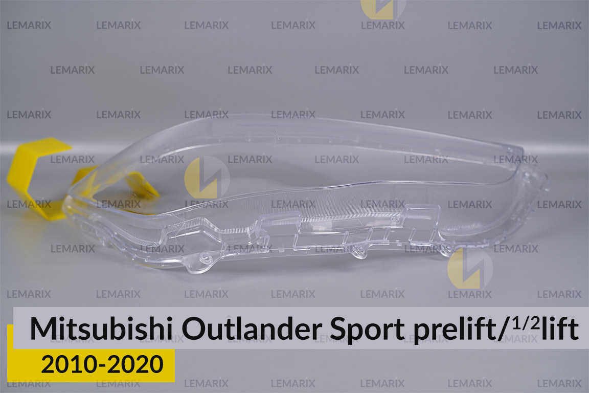 Скло фари Mitsubishi Outlander Sport (2010-2020) дорест/1/2 рест праве