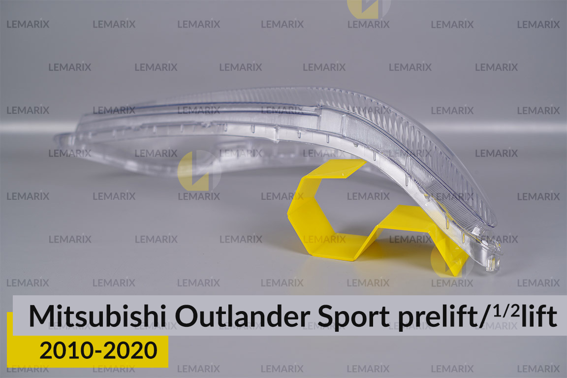 Скло фари Mitsubishi Outlander Sport (2010-2020) дорест/1/2 рест праве