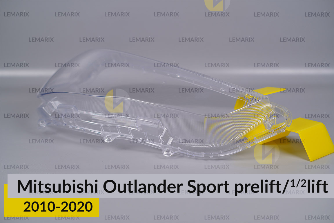 Скло фари Mitsubishi Outlander Sport (2010-2020) дорест/1/2 рест праве