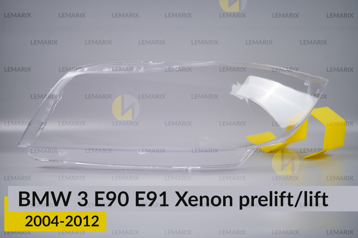 Скло фари BMW 3 E90 E91 Xenon (2004-2012) дорест/рест ліве