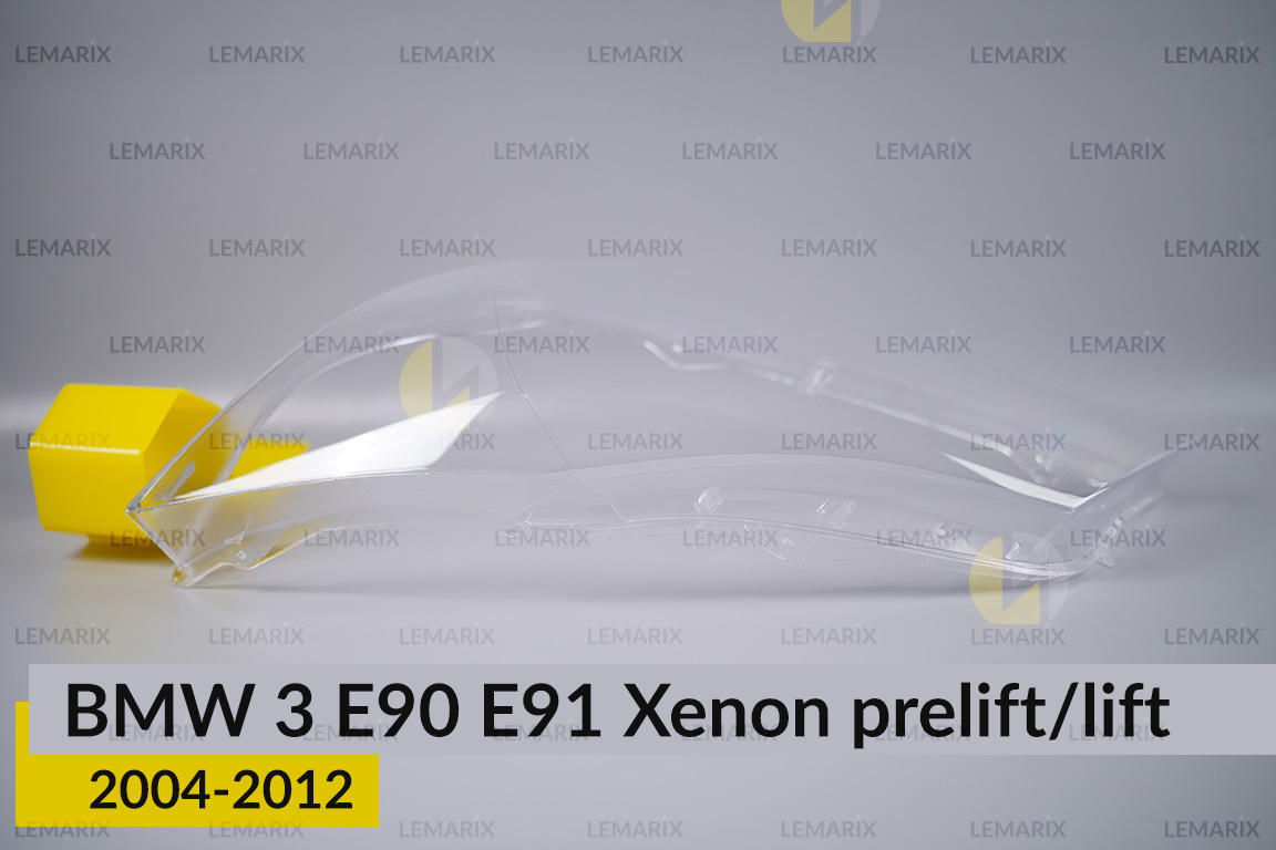 Скло фари BMW 3 E90 E91 Xenon (2004-2012) дорест/рест ліве