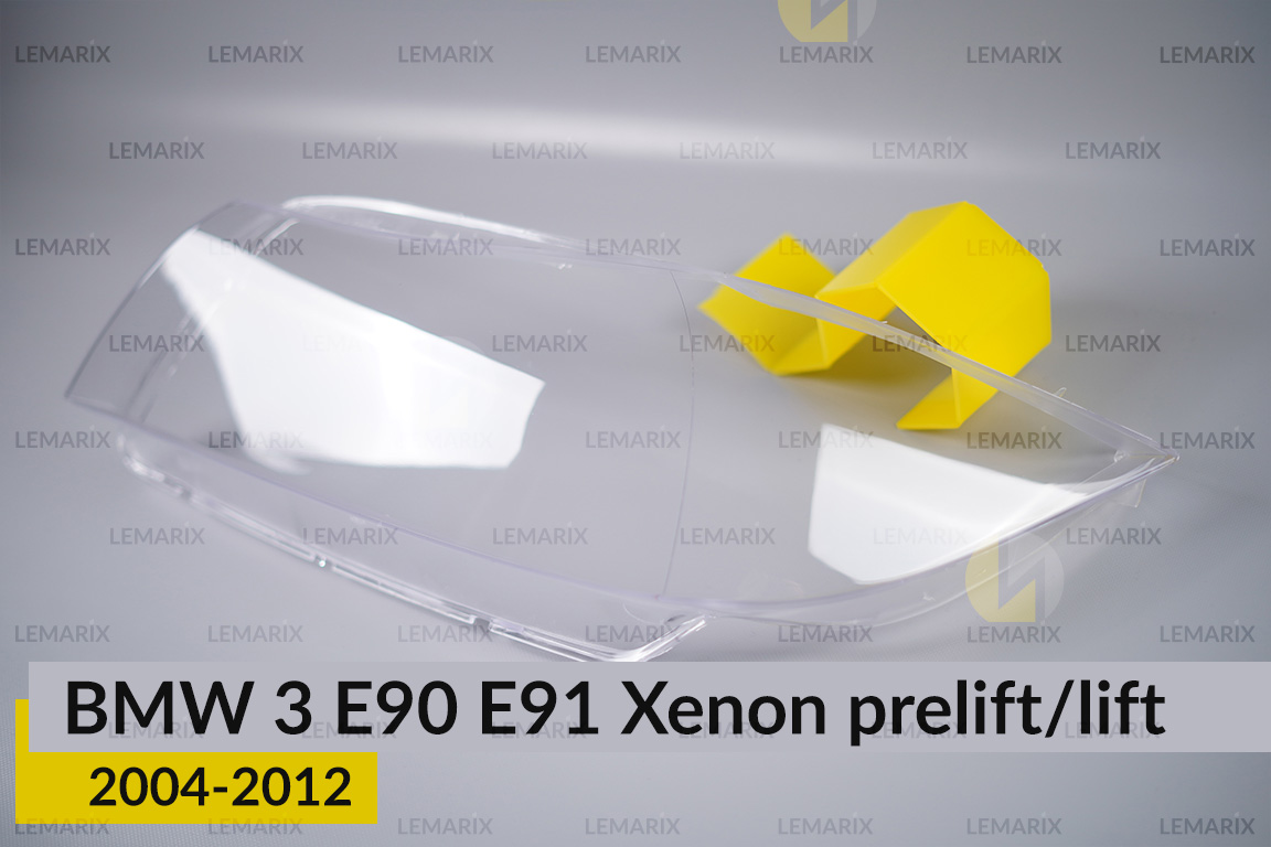 Скло фари BMW 3 E90 E91 Xenon (2004-2012) дорест/рест ліве