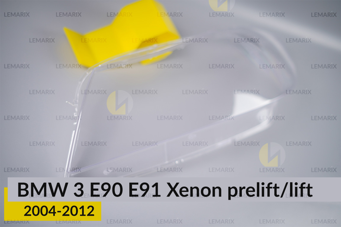 Скло фари BMW 3 E90 E91 Xenon (2004-2012) дорест/рест ліве