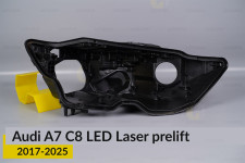 Корпус фари Audi A7 C8 LED Laser (2017-2026) дорест правий