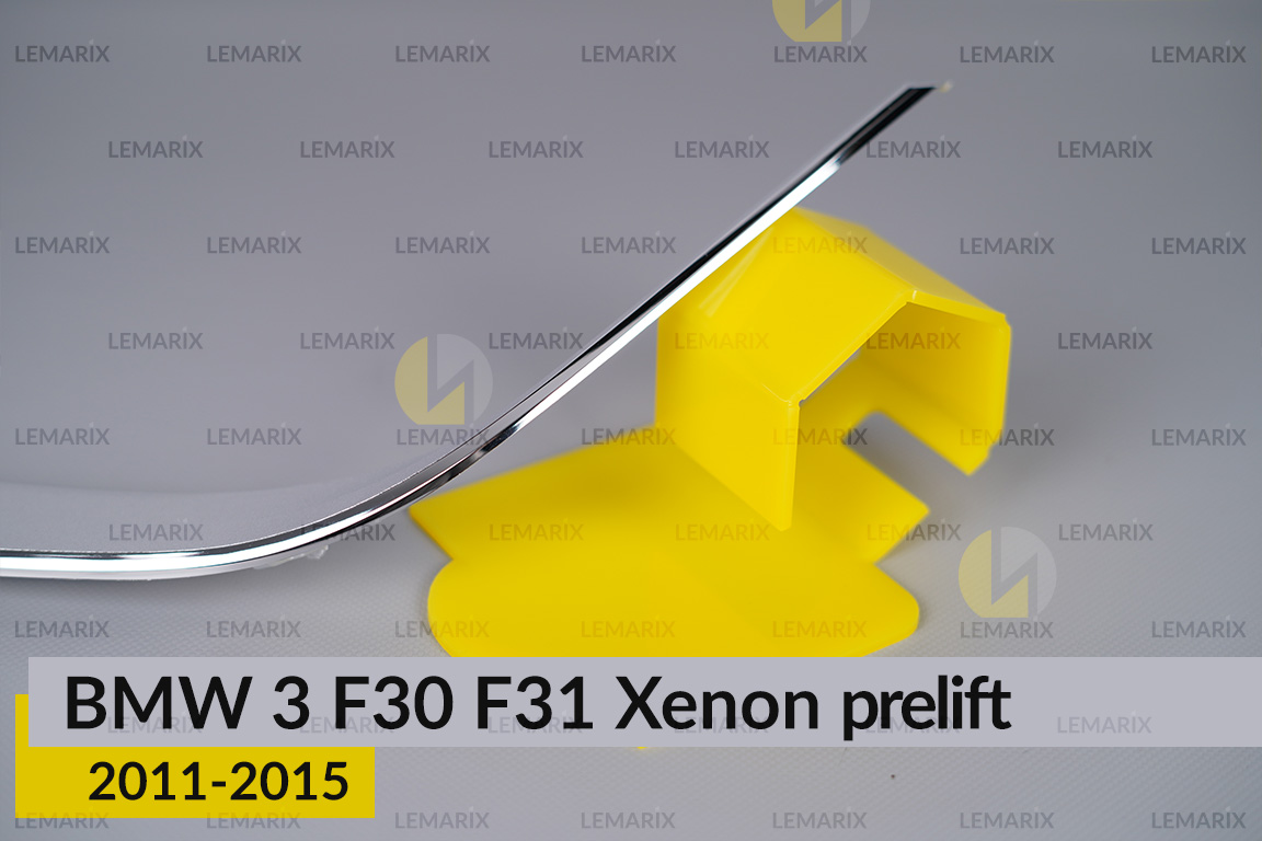 Хромована декоративна маска нижня BMW 3 F30 F31 Xenon (2011-2015) дорест ліва