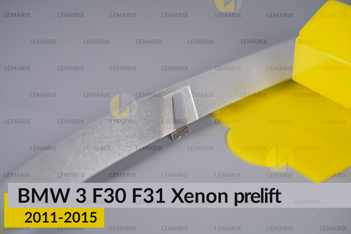 Хромована декоративна маска нижня BMW 3 F30 F31 Xenon (2011-2015) дорест ліва