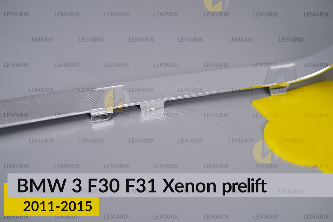 Хромована декоративна маска нижня BMW 3 F30 F31 Xenon (2011-2015) дорест ліва