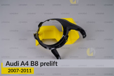 Декоративна маска лінзи Audi A4 B8 (2007-2011) дорест ліва