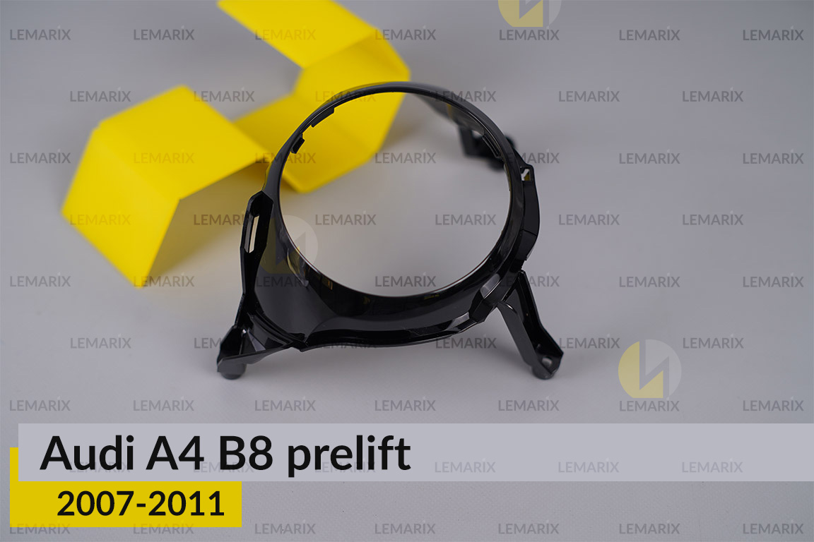 Декоративна маска лінзи Audi A4 B8 (2007-2011) дорест ліва