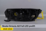 Корпус фари Skoda Octavia A8 Full LED (2020-2024) дорест лівий
